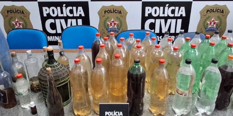 Operação Baco: Polícia Civil apreende bebidas alcoólicas falsificadas em Itabira.